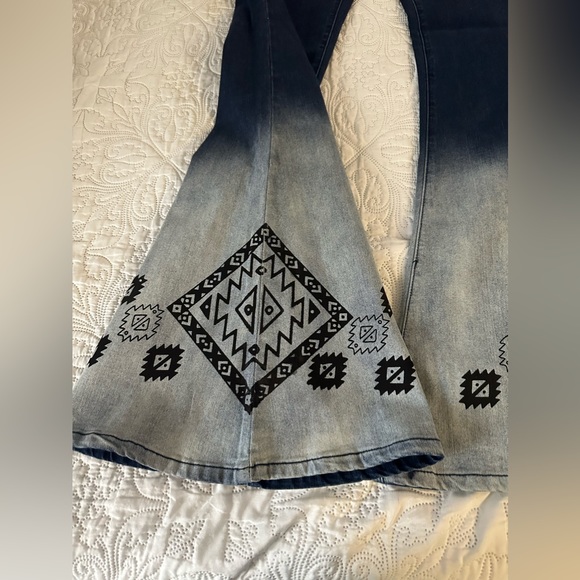 NWT L&B Ombré Flare with Aztec print size 14 - Picture 4 of 13